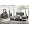 Furniture of America Voleta Nightstand, Gray