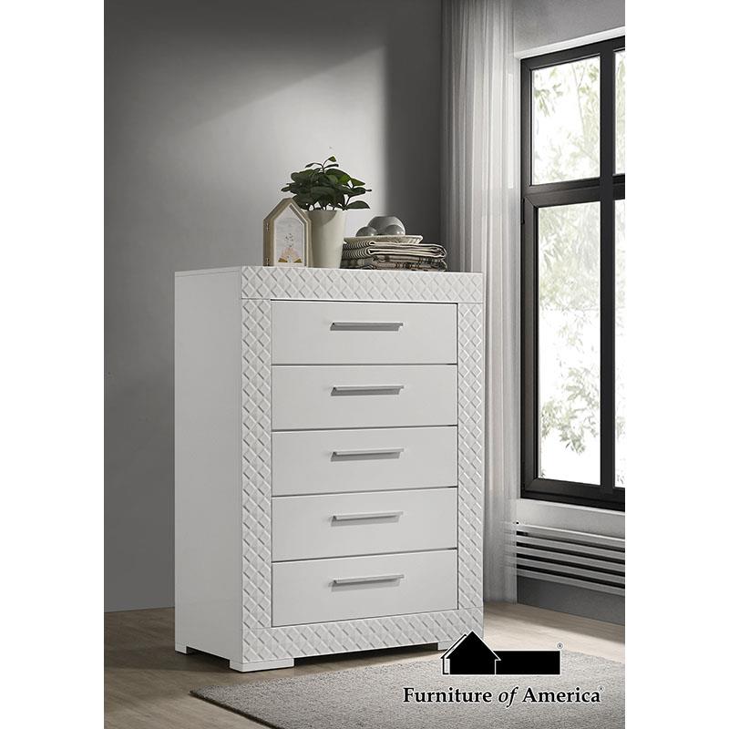Furniture of America Whitby Chest, White