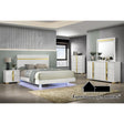 Furniture of America Lillestrom Dresser, White/Gold