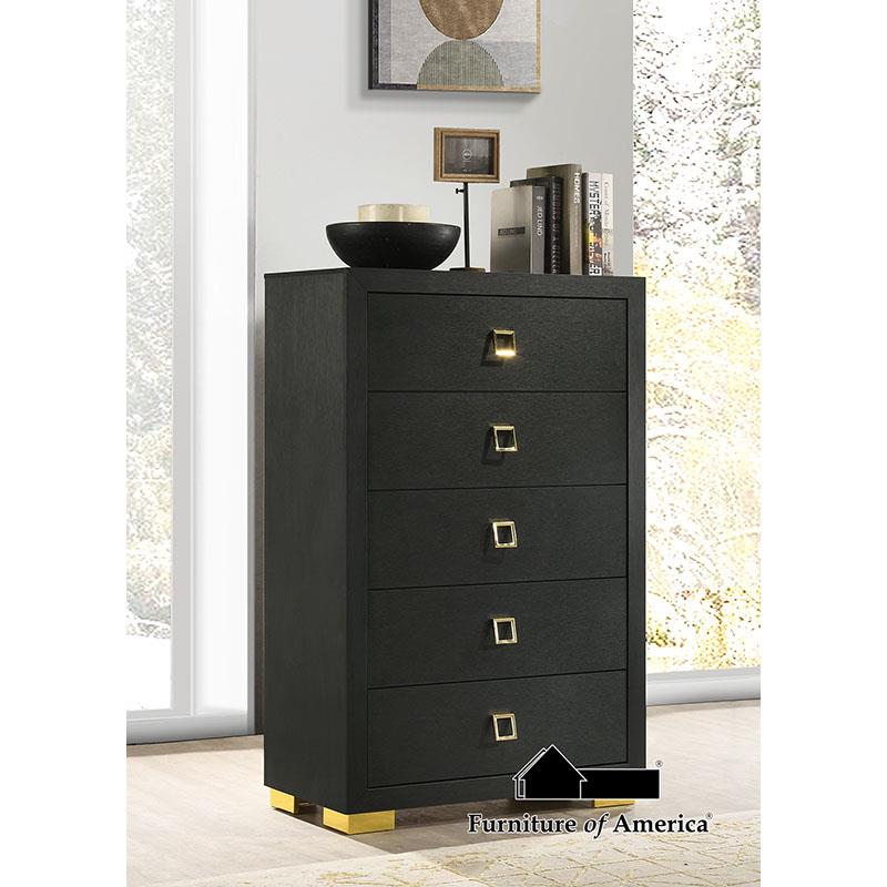 Furniture of America Latimer Chest, Black