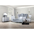 Furniture of America Eleanora E.King Bed, Silver