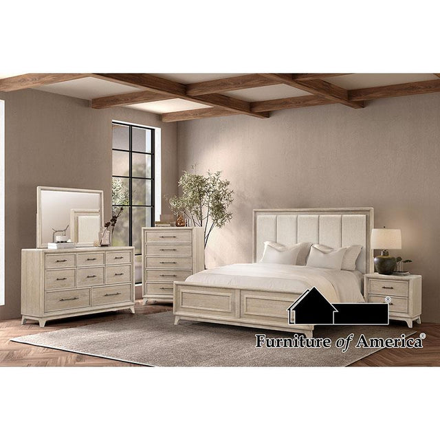 Furniture of America Midhurst E.King Bed, Oak