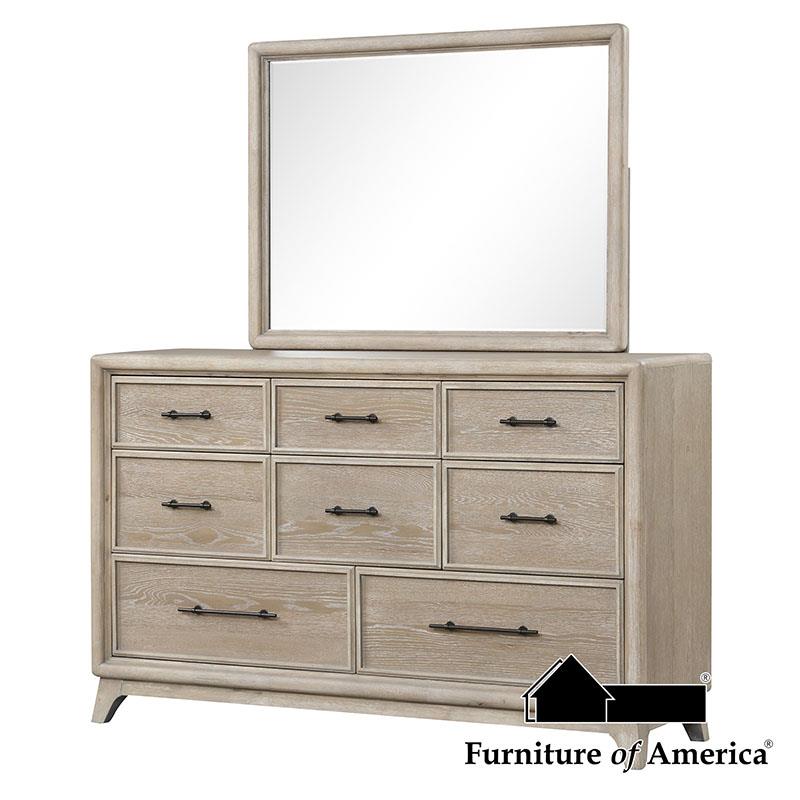 Furniture of America Midhurst Mirror, Oak