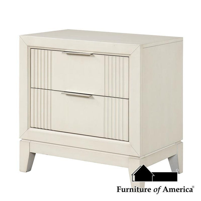 Furniture of America Isadore Nightstand, Antique White