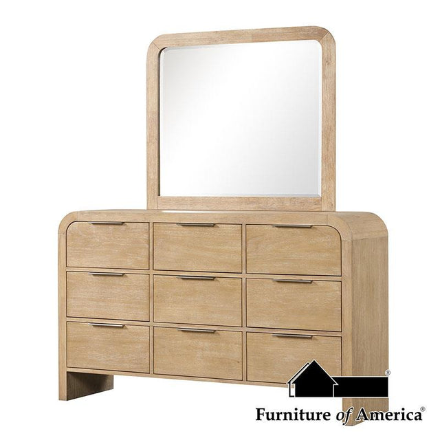 Furniture of America Handforth Mirror, Natural