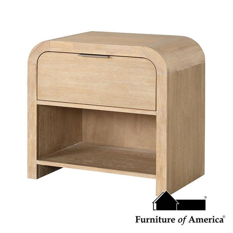 Furniture of America Handforth Nightstand, Natural