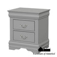 Furniture of America Louis Philippe Nightstand, Gray