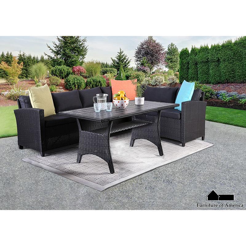 Furniture of America Kimara Dining Table, Black