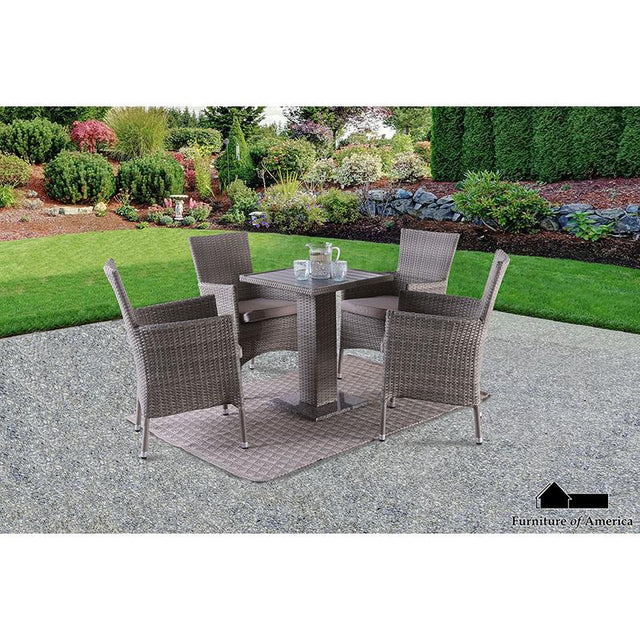 Furniture of America FM80004GY Square Table, Gray