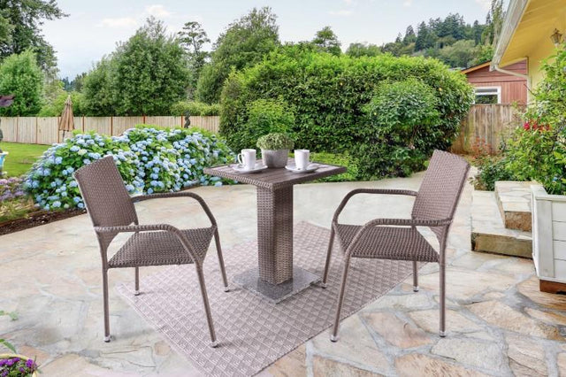 Furniture of America FM80004NT 3 Pc. Patio Bistro Set, Natural