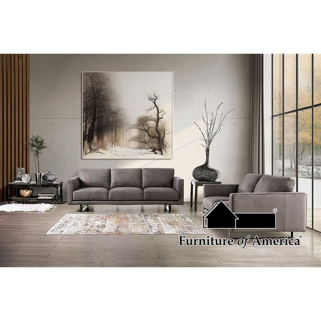 Furniture of America Mezzanotte Sofa + Loveseat