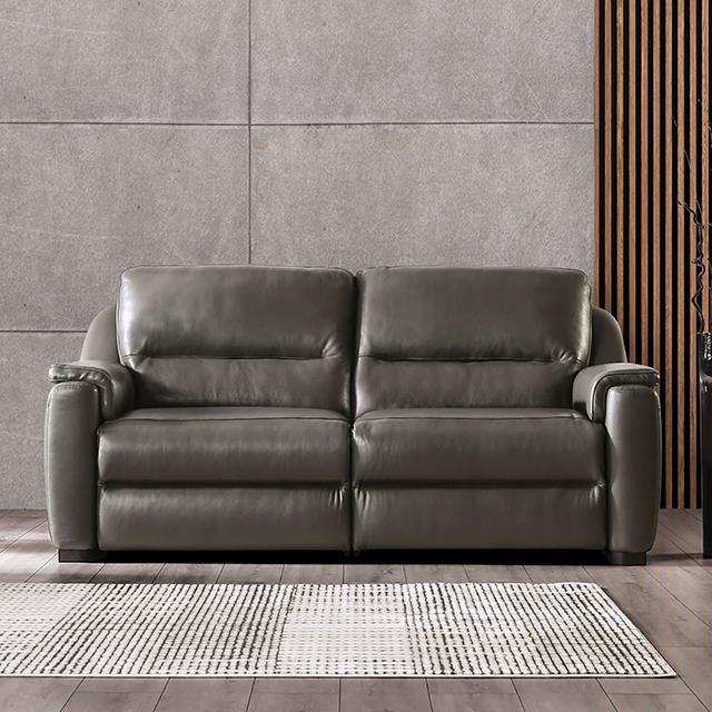 Furniture of America Altamura Power Sofa, Gray
