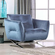 Furniture of America Civellutino Chair, Light Blue