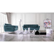 Furniture of America Civellutino Sofa, Teal