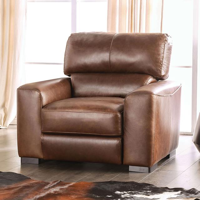 Furniture of America Marsicano Chair, Cognac