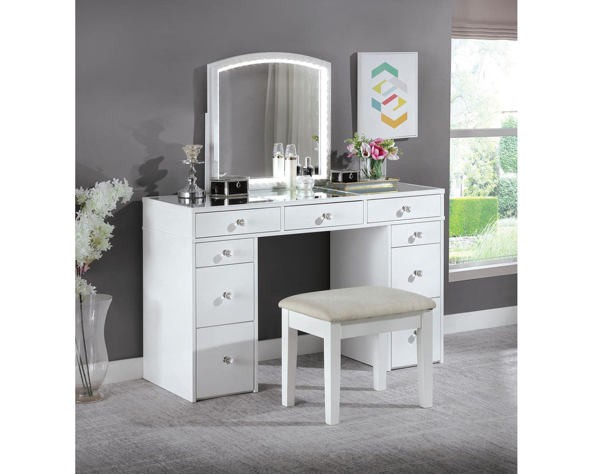 Furniture of America Louise Vanity w/ Stool