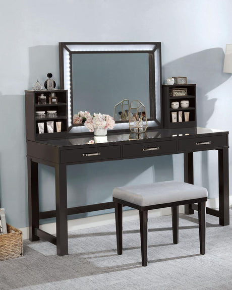 Furniture of America Stephanie Vanity Set, Gray