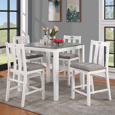 Furniture of America Dunseith 5 Pc. Counter Ht. Table Set