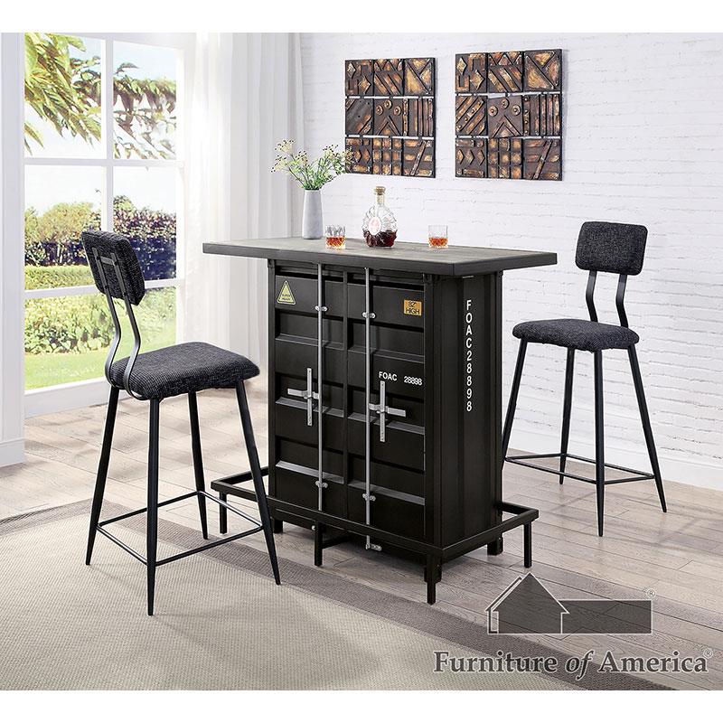 Furniture of America Esdargo Bar Ht. Chair (2/CTN)