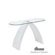 Furniture of America Nahara Sofa Table, White