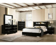 Furniture of America Carlie Queen Bed, Black