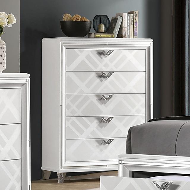 Furniture of America Emmeline Chest, White