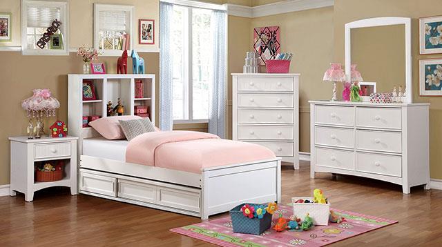 Furniture of America Marilla 4 Pc. Twin Bedroom Set w/ Storage