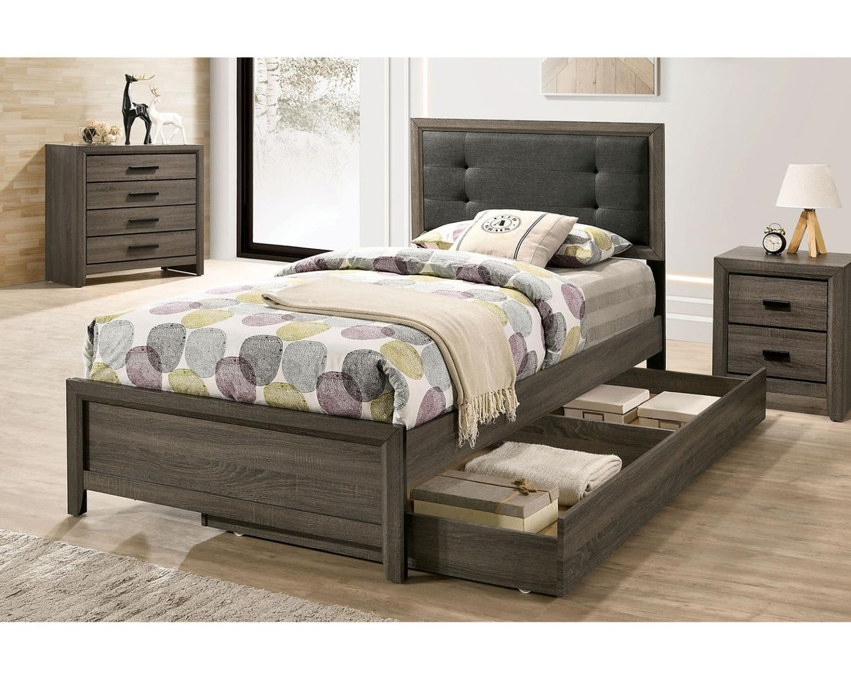 Furniture of America Roanne Trundle Or Drawer, 4PCs Concealed Panel