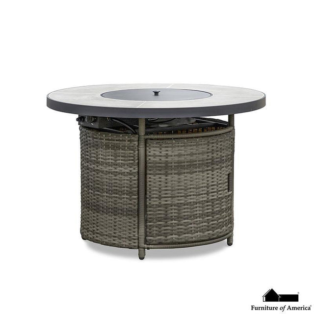 Furniture of America Barbuda Fire Pit Table