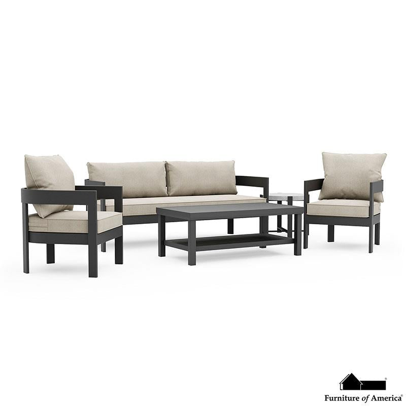 Furniture of America Lotus 5 Pc. Conversation Set