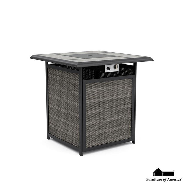 Furniture of America Arosa Fire Pit Counter Ht. Table