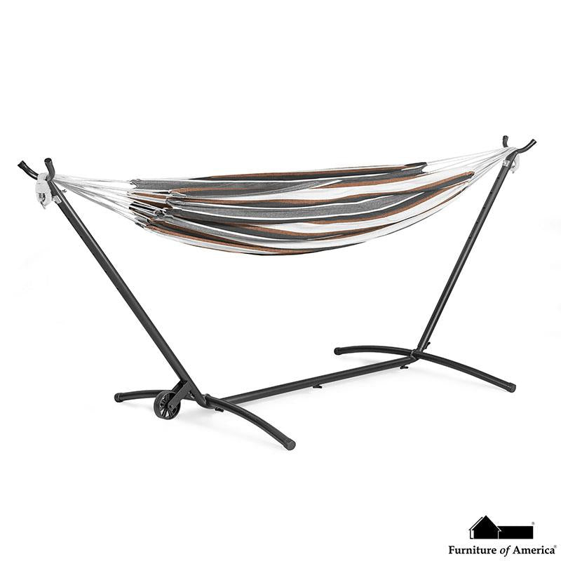 Furniture of America Haley Hammock w/ Stand, Brown