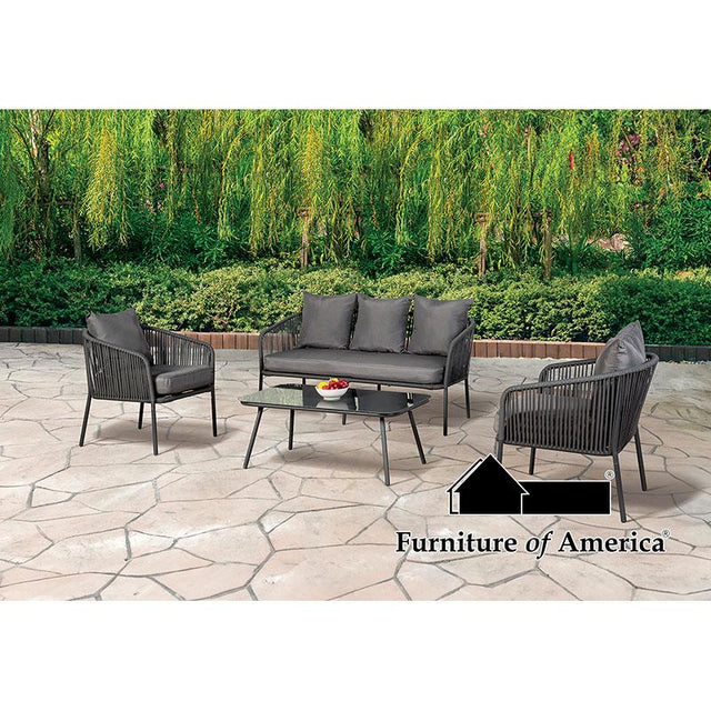 Furniture of America Myesha 4 Pc. Conversation Set