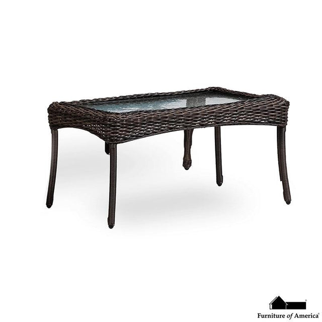 Furniture of America Oliveri Wicker Coffee Table (9/Stack)