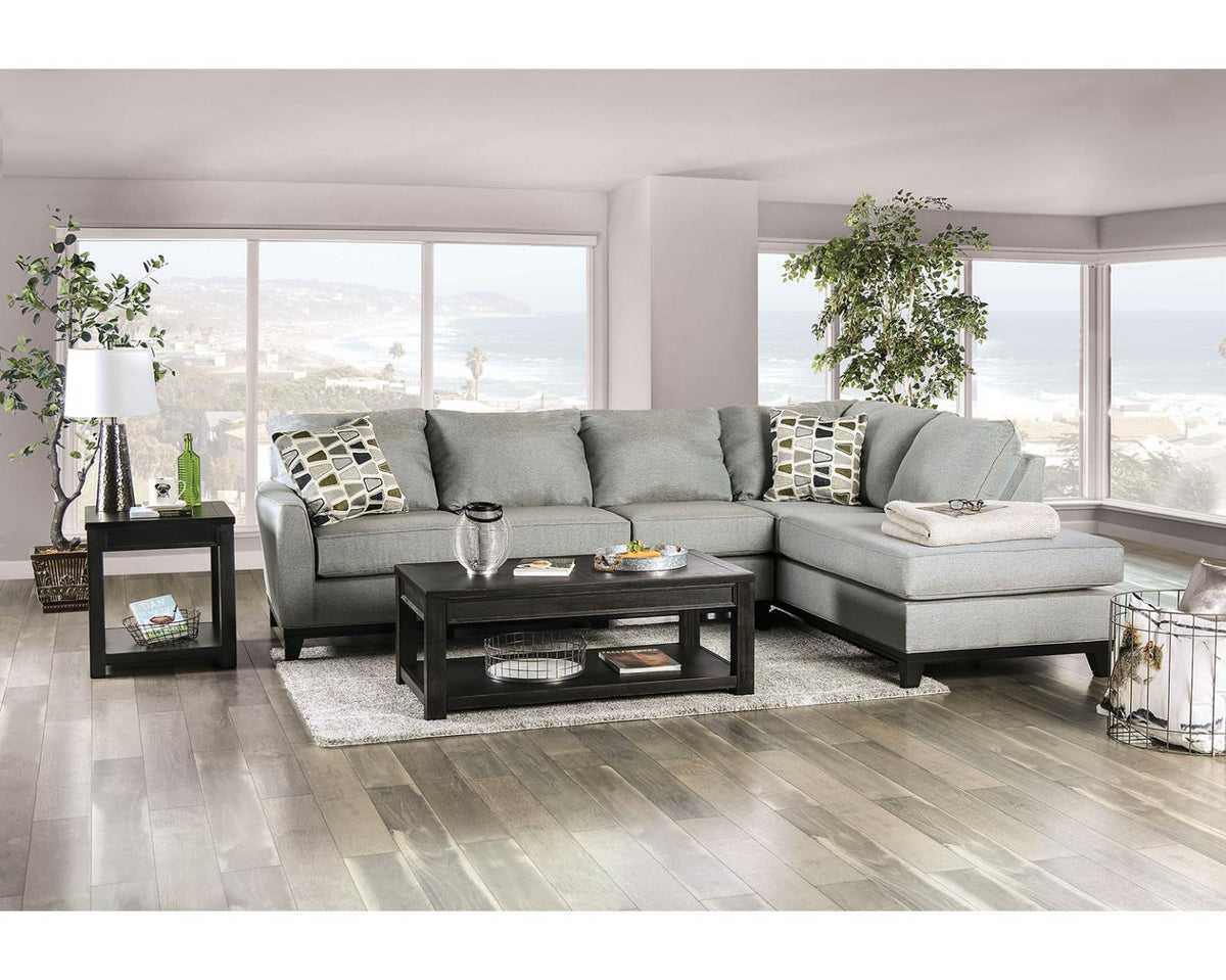 Furniture of America Bridie Sectional, Gray