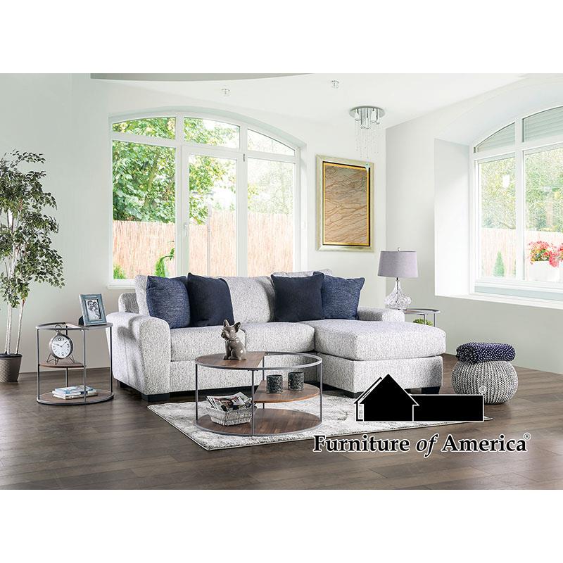 Furniture of America Eastcote Sectional, Cream