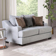 Furniture of America Skyline Loveseat, Light Gray/Brown