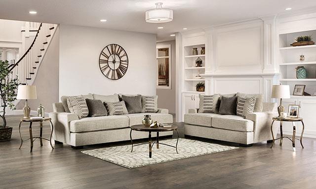 Furniture of America Holborn Sofa + Loveseat