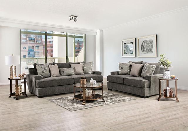 Furniture of America Holborn Sofa + Loveseat