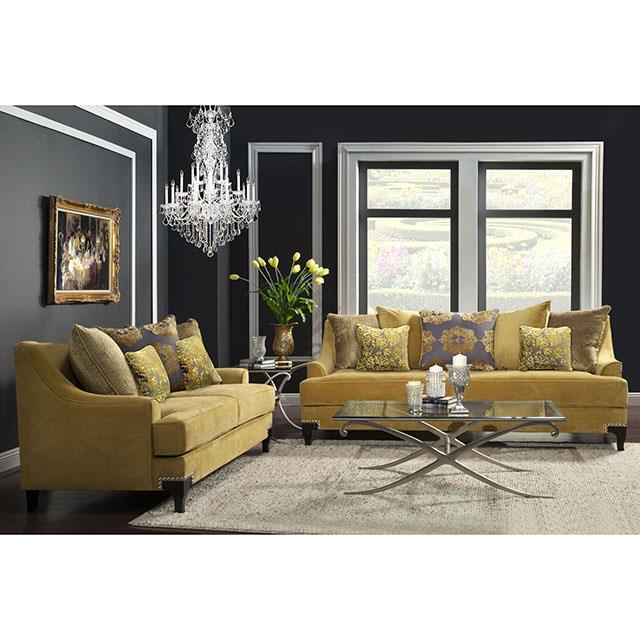 Furniture of America Viscontti Sofa + Loveseat