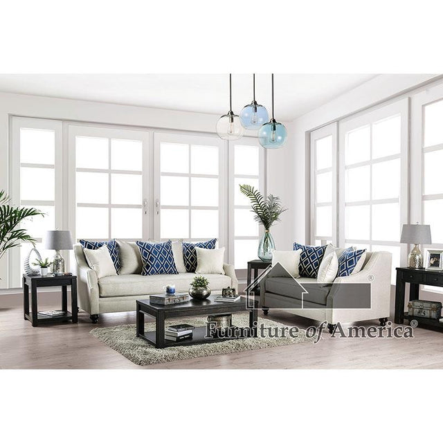 Furniture of America Nefyn Sofa + Loveseat