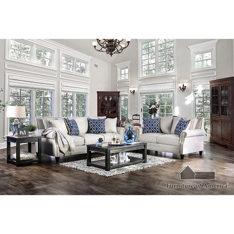 Furniture of America Giovanni Sofa + Loveseat