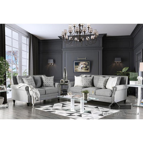 Furniture of America Giovanni Sofa, Gray