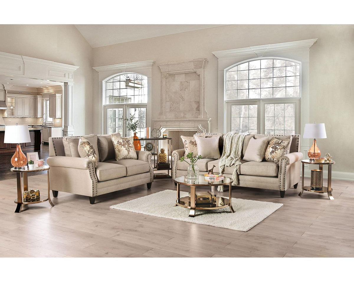 Furniture of America Briana Sofa + Loveseat