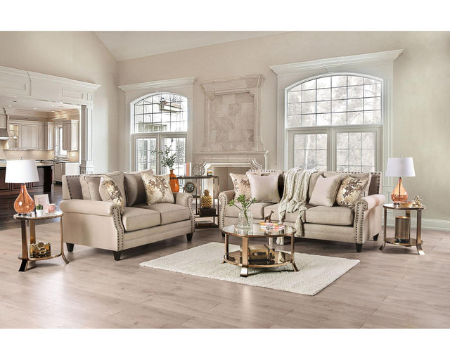 Furniture of America Briana Sofa + Loveseat