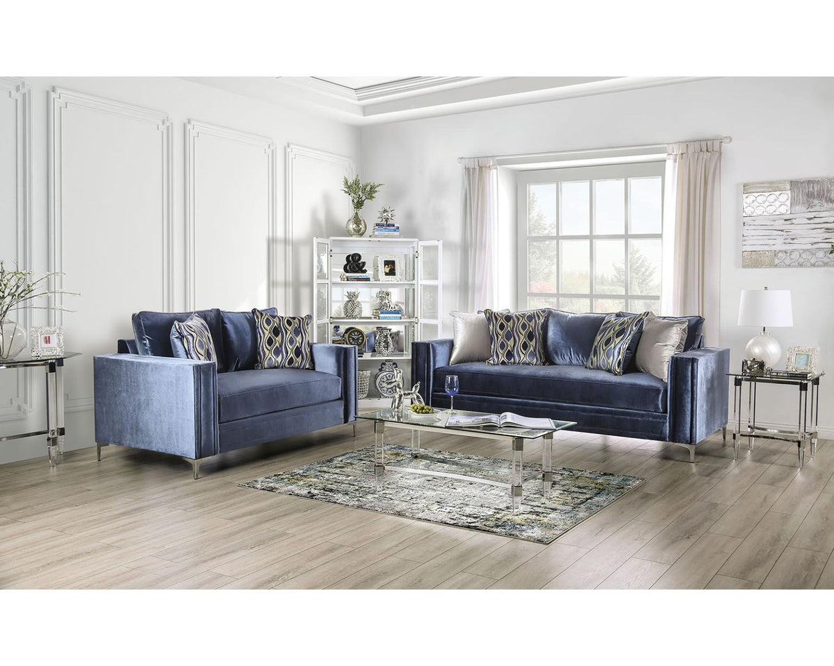 Furniture of America Jodie Sofa + Loveseat