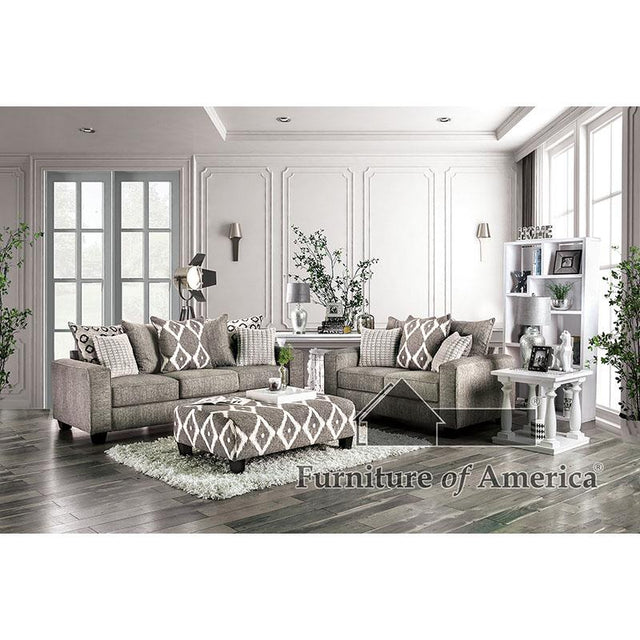 Furniture of America Basie Sofa + Loveseat