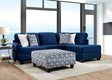 Furniture of America Waldport Sectional, Navy