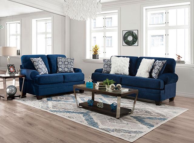 Furniture of America Waldstone Sofa + Loveseat