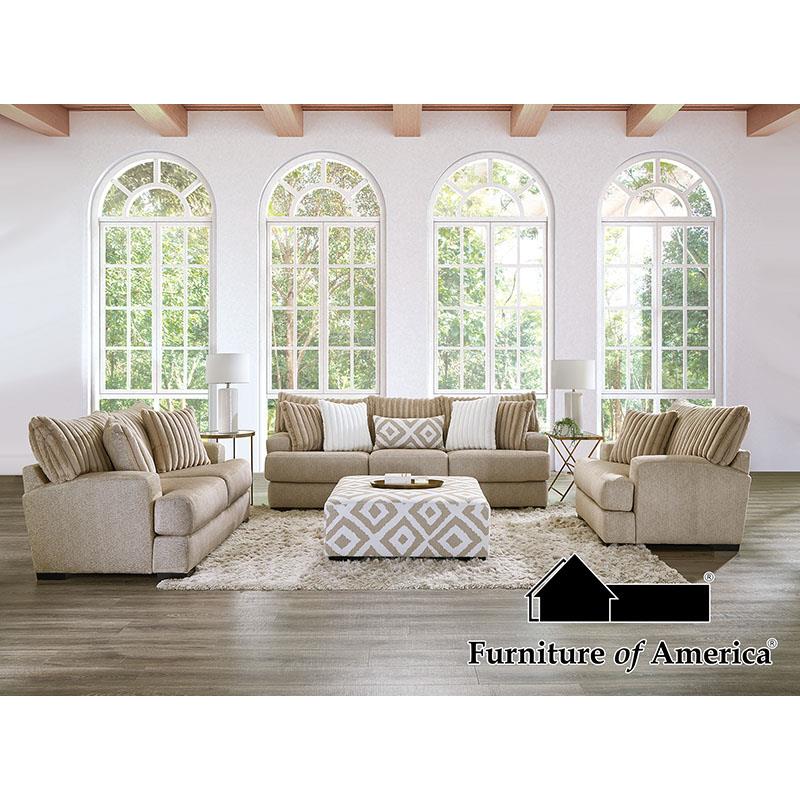 Furniture of America Loughlin Sofa + Loveseat
